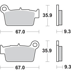 SBS brake pads for Motocross APRILIA, BETA, FANTIC, GAS GAS, HM MOTO, KAWASAKI, SHERCO, SUZUKI
