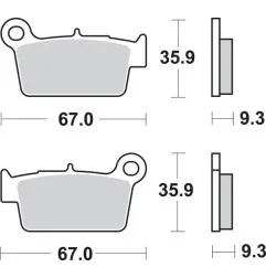 SBS -Bremsbeläge für APRILIA, BETA, FANTIC, GAS GAS, HM MOTO, KAWASAKI, SHERCO, SUZUKI