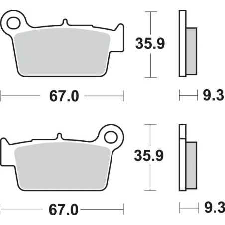 SBS -Bremsbeläge für APRILIA, BETA, FANTIC, GAS GAS, HM MOTO, KAWASAKI, SHERCO, SUZUKI