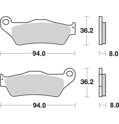Pastillas de freno SBS para Motocross APRILIA, BENELLI, BMW, CCM, CF MOTO, GAS GAS, HUSABERG, HUSQVARNA