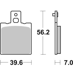Plaquettes de frein céramique organiques HF Street SBS pour Motocross HUSQVARNA, KTM