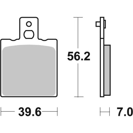 Plaquettes de frein céramique organiques HF Street SBS pour HUSQVARNA, KTM