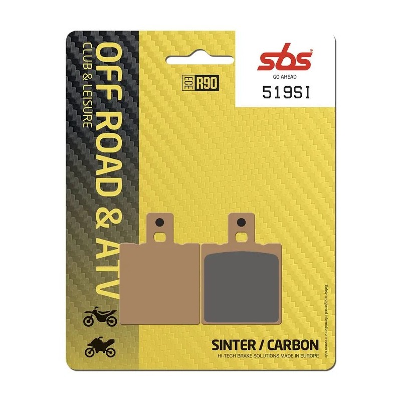 Plaquettes de frein frittées SI Offroad SBS pour Motocross HUSQVARNA CR 125, CR 250, TC 500 AC, TC 510, TE 510 Plaquettes de frein frittées SI Offroad SBS pour Motocross HUSQVARNA CR 125, CR 250, TC 500 AC, TC 510, TE 510