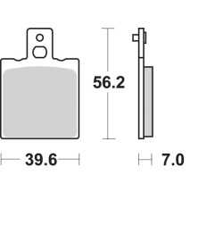 SI Offroad SBS sintered brake pads for Motocross HUSQVARNA CR 125, CR 250, TC 500 AC, TC 510, TE 510