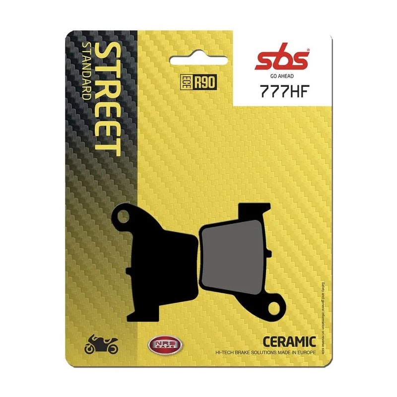 Plaquettes de frein céramique organiques HF Street SBS pour Motocross FANTIC XEF 125, XMF 125 Plaquettes de frein céramique organiques HF Street SBS pour Motocross FANTIC XEF 125, XMF 125