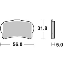 HF Street SBS organic ceramic brake pads for Motocross GAS GAS, HONDA, JOTAGAS