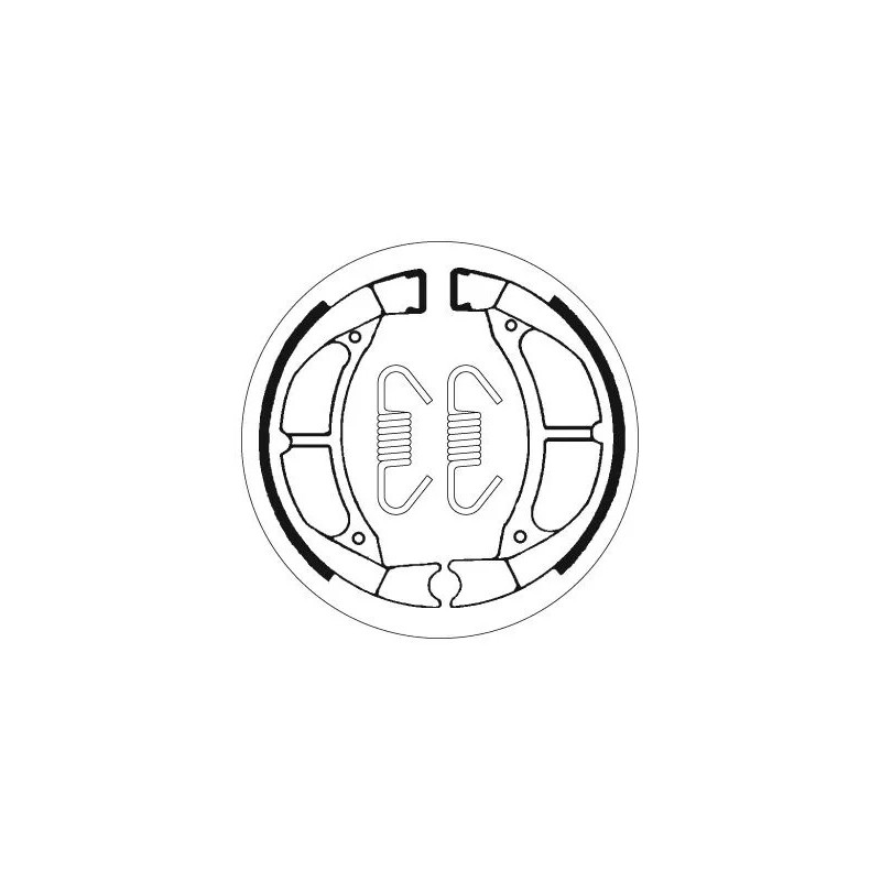 Mâchoires de frein tout-terrain SBS pour RM 80, TT-R 110 E, TY 80, YZ 50 G, YZ 80 de 1974 à 2021 Mâchoires de frein tout-terrain SBS pour RM 80, TT-R 110 E, TY 80, YZ 50 G, YZ 80 de 1974 à 2021