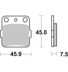 RSI SBS brake pads for Motocross HONDA, KAWASAKI, YAMAHA 1988 to 2026