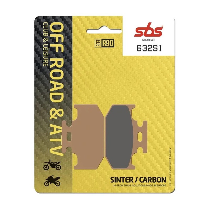 Plaquettes de frein frittées SI Offroad SBS pour CANNONDALE, KAWASAKI, SUZUKI, YAMAHA de 1989 à 2024