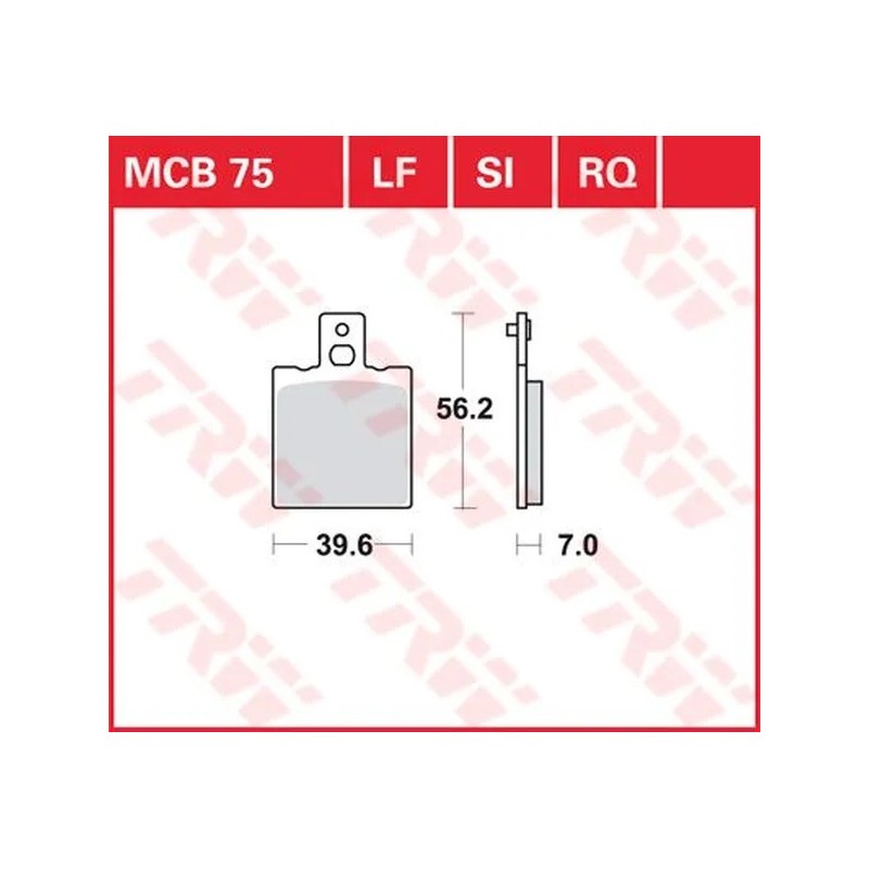 TRW multi-purpose sintered metal brake pads for Motocross HUSQVARNA, KTM 1984 to 1995 TRW multi-purpose sintered metal brake pads for Motocross HUSQVARNA, KTM 1984 to 1995