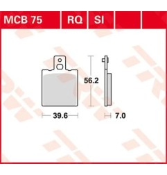 TRW multi-purpose sintered metal brake pads for Motocross HUSQVARNA, KTM 1984 to 1995