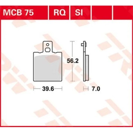 TRW multi-purpose sintered metal brake pads for Motocross HUSQVARNA, KTM 1984 to 1995