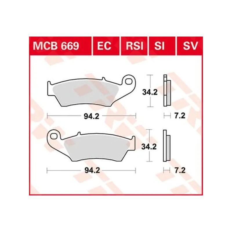 Plaquettes de Frein Off-Road Frittées Série SI TRW pour APRILIA, BETA, GAS GAS, HONDA de 1995 à 2023 Plaquettes de Frein Off-Road Frittées Série SI TRW pour APRILIA, BETA, GAS GAS, HONDA de 1995 à 2023