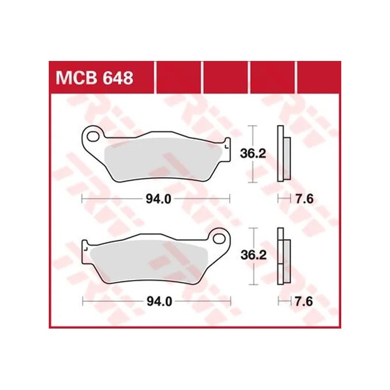 TRW pastillas de freno polivalentes de metal sinterizado para Motocross BMW, HUSQVARNA, KTM 1992 a 2023