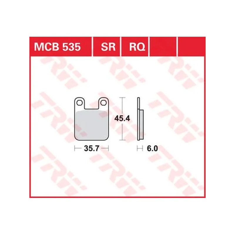 Plaquettes de frein en métal fritté polyvalentes TRW pour APRILIA, BEELINE, BETA, HUSQVARNA