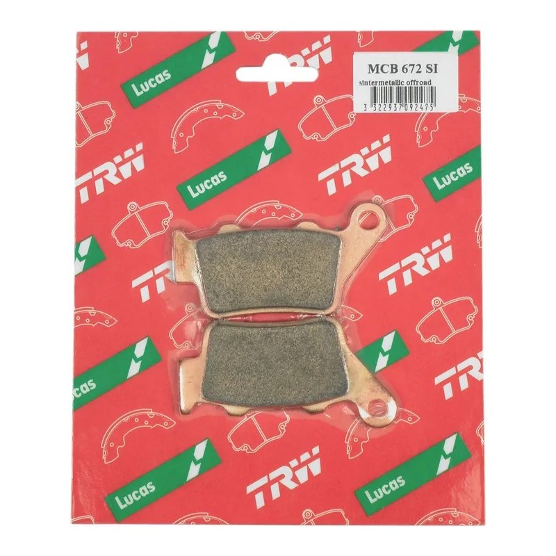 Off-Road Sintered Brake Pads SI Series TRW for Motocross GAS GAS, HUSABERG, HUSQVARNA, KTM Off-Road Sintered Brake Pads SI Series TRW for Motocross GAS GAS, HUSABERG, HUSQVARNA, KTM