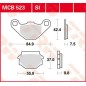Vielseitige Bremsbeläge aus Sintermetall von „ TRW “ für APRILIA, KTM RX 125, MX 500, MX 500 LC4 von 1989 bis 2014