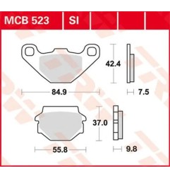Pastillas de Freno Sinterizadas Off-Road Serie SI TRW para Motocross APRILIA, HUSABERG, HUSQVARNA, KAWASAKI, KTM