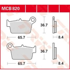 TRW multi-purpose sintered metal brake pads for Motocross BETA 2006 to 2025