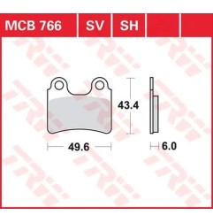 TRW multi-purpose sintered metal brake pads for Motocross BETA, GAS GAS, HONDA, SHERCO 2001 to 2022