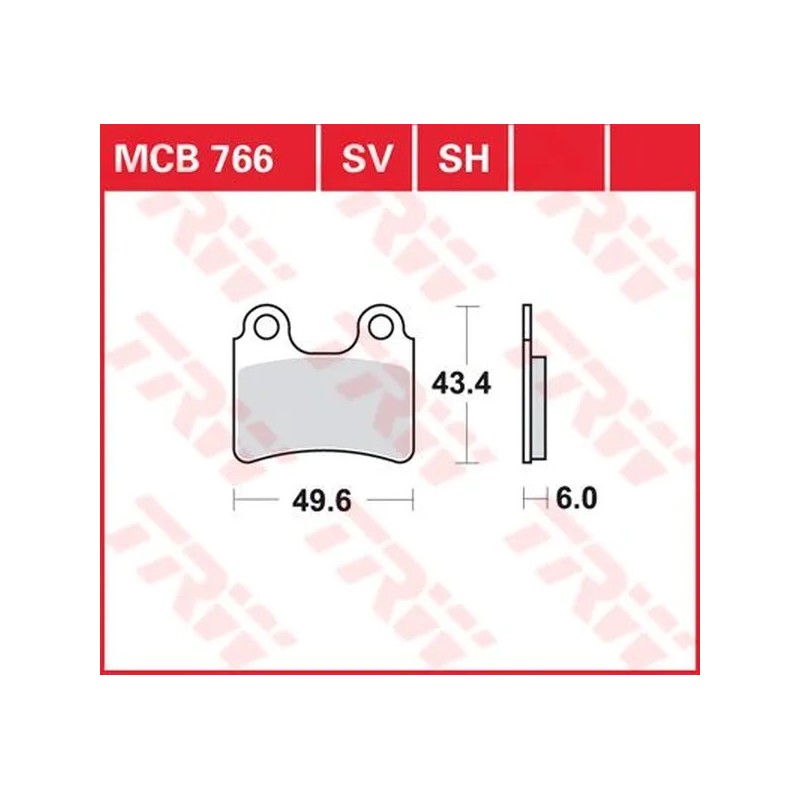 Plaquettes de frein en métal fritté polyvalentes TRW pour BETA, GAS GAS, HONDA, SHERCO de 2001 à 2022 Plaquettes de frein en métal fritté polyvalentes TRW pour BETA, GAS GAS, HONDA, SHERCO de 2001 à 2022