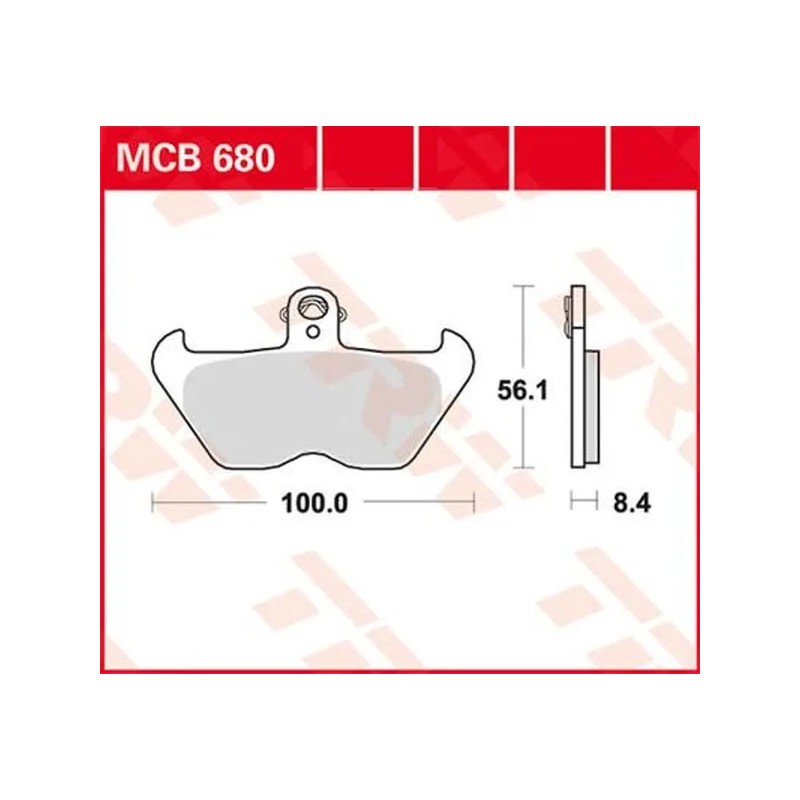 TRW organic multi-purpose brake pad for Motocross TRW organic multi-purpose brake pad for Motocross