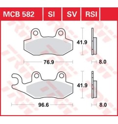 TRW pastillas de freno polivalentes de metal sinterizado para Motocross APRILIA, KAWASAKI, SUZUKI 1989 a 2024