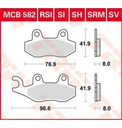 Plaquettes de frein en métal fritté polyvalentes TRW pour APRILIA, KAWASAKI, SUZUKI de 1989 à 2024