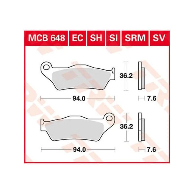 Plaquettes de Frein Off-Road Frittées Série SI TRW pour APRILIA, BMW, GAS GAS, HUSABERG, HUSQVARNA, KTM Plaquettes de Frein Off-Road Frittées Série SI TRW pour APRILIA, BMW, GAS GAS, HUSABERG, HUSQVARNA, KTM