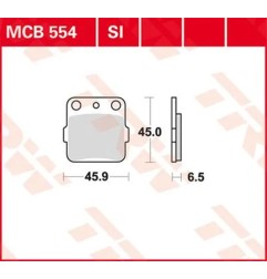 Off-Road Sintered Brake Pads SI Series TRW for Motocross HONDA, HUSQVARNA, YAMAHA 1986 to 2007