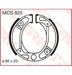Zapatas de freno TRW para Motocross CR 80 R, CRF 100 F, CRF 125 F, CRF 125 FB, CRF 70 F, CRF 80 F, QR 50