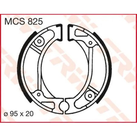 Zapatas de freno TRW para Motocross CR 80 R, CRF 100 F, CRF 125 F, CRF 125 FB, CRF 70 F, CRF 80 F, QR 50