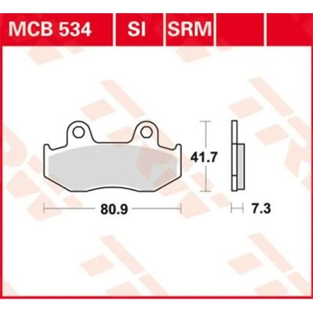 Pastillas de freno polivalentes de metal sinterizado TRW para Motocross XL 125 R, XL 250 R, XL 350 R, XL 600 R, XR 250 R