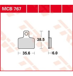 Versatile TRW sintered metal brake pads for Motocross BETA, GAS GAS, HONDA, HUSQVARNA, SACHS, SHERCO