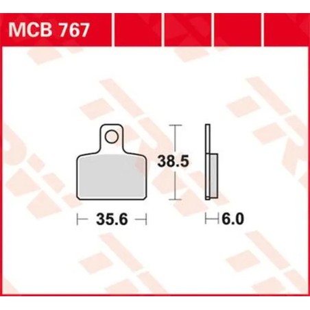 Versatile TRW sintered metal brake pads for Motocross BETA, GAS GAS, HONDA, HUSQVARNA, SACHS, SHERCO