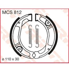 TRW brake shoes for Motocross XL 250 R, XL 250 S, XL 350 R 1979 to 1987
