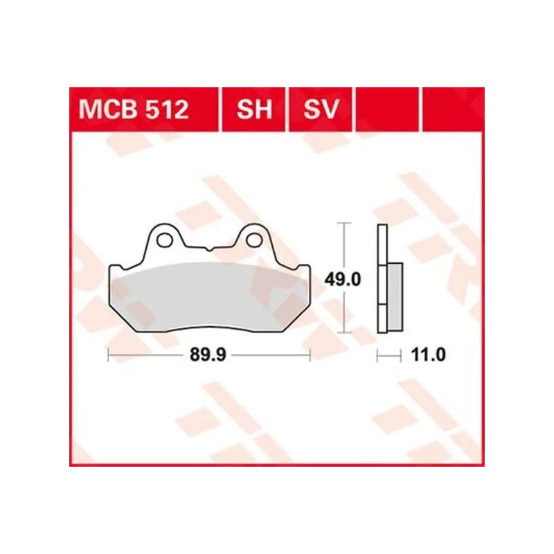 Pastillas de freno polivalentes de metal sinterizado TRW para Motocross XL 600 LM, XL 600 RM, XL 600 V, XLV 750 R