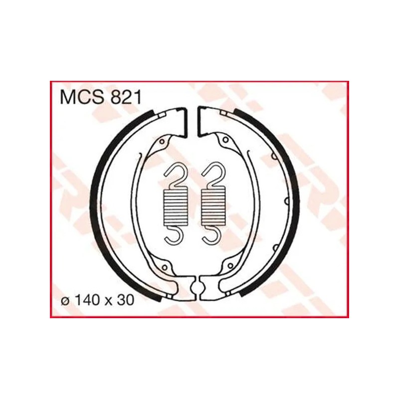 TRW brake shoes for Motocross XLV 750 R 1984 to 1986