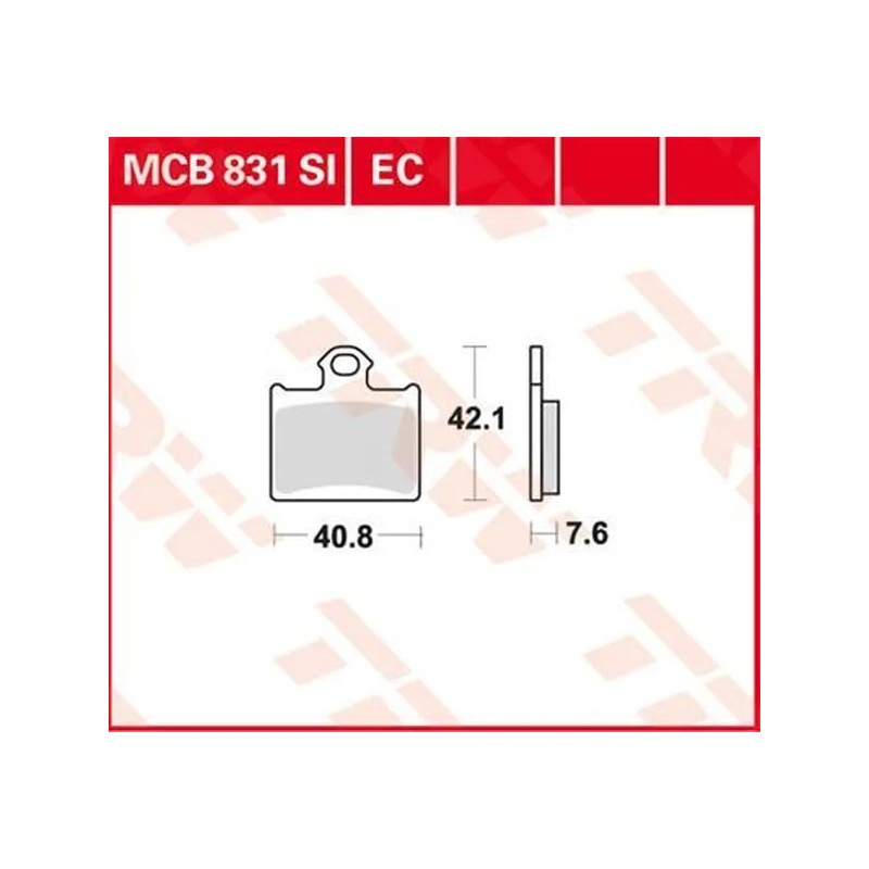 TRW EC series ceramic brake pads for Motocross CR 65, TC 85, SX 85 2011 to 2022 TRW EC series ceramic brake pads for Motocross CR 65, TC 85, SX 85 2011 to 2022