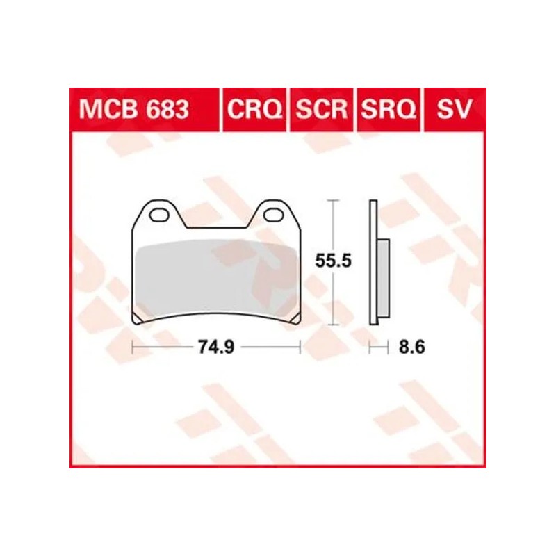 TRW SV Series Sintered Brake Pads for Motocross KTM LC4 640 E, SMC 625, SMC 660, SMC 690 2004 to 2011 TRW SV Series Sintered Brake Pads for Motocross KTM LC4 640 E, SMC 625, SMC 660, SMC 690 2004 to 2011