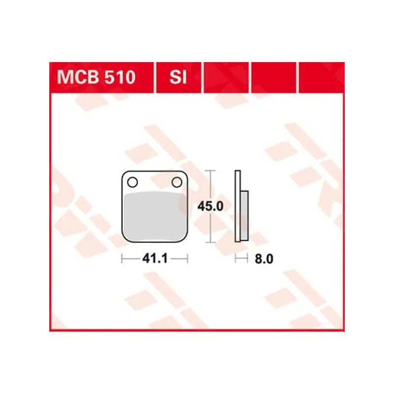 Pastillas de Freno Sinterizadas Off-Road Serie SI TRW HONDA, KAWASAKI, SUZUKI, YAMAHA KVF 300 2X4, KVF 300 4X4 1980 a 2025