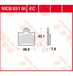 Pastillas de Freno Sinterizadas Off-Road Serie SI TRW HUSQVARNA, KTM CR 65, TC 65, TC 85, FREERIDE 250 R, SX 85 2011 a 2023