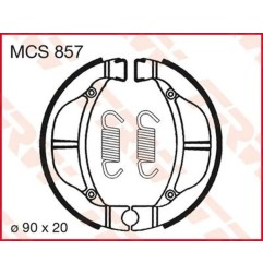 Zapatas de freno TRW para KAWASAKI, SUZUKI KLX 110, KLX 110 L, KX 60 A, KX 60 B, KX 80, DR-Z 110, RM 60 desde 1984 hasta 2017