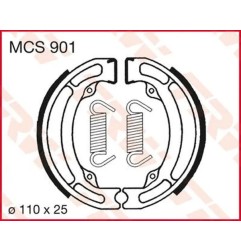 Mâchoires de frein KAWASAKI, SUZUKI KFX 50, KLX 125, KLX 125 L, DR-Z 125, DR-Z 125 L 1980 à 2024