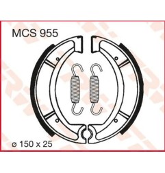 TRW -Bremsbacken für YAMAHA XT 500, XT 550, XT 600, XT 600 Z, YZ 465, YZ 490 von 1975 bis 1999 – Art.-Nr. MCS955