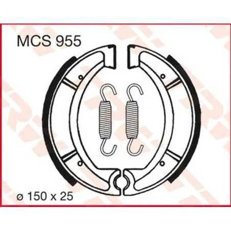 TRW -Bremsbacken für YAMAHA XT 500, XT 550, XT 600, XT 600 Z, YZ 465, YZ 490 von 1975 bis 1999