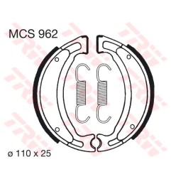 Mâchoires de frein TRW YAMAHA YFB 250 2X4, YFB 250 FW 4X4,YFM 125 2X4, YFM 125 G 2x4 1982 à 2020