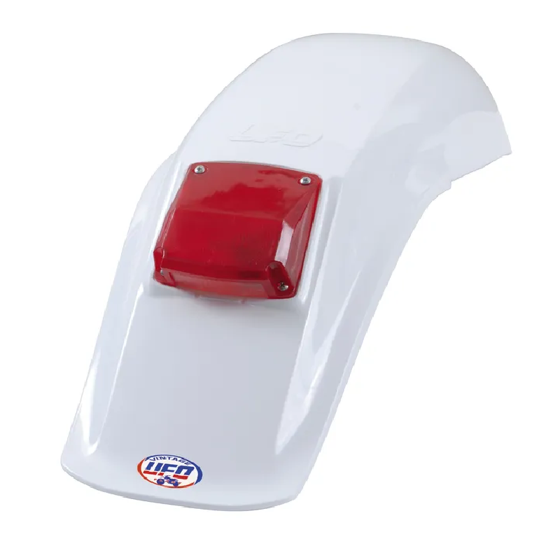 Guardabarros trasero universal vintage con luz UFO para Motocross
