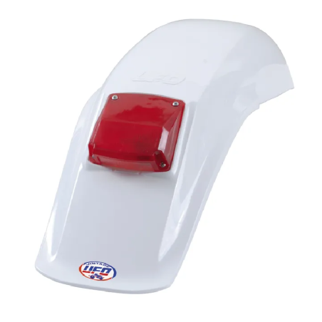 Guardabarros trasero universal vintage con luz UFO para Motocross