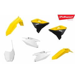 Kit plastique complet POLISPORT origine pour SUZUKI RM 125, 250 de 2001 à 2008